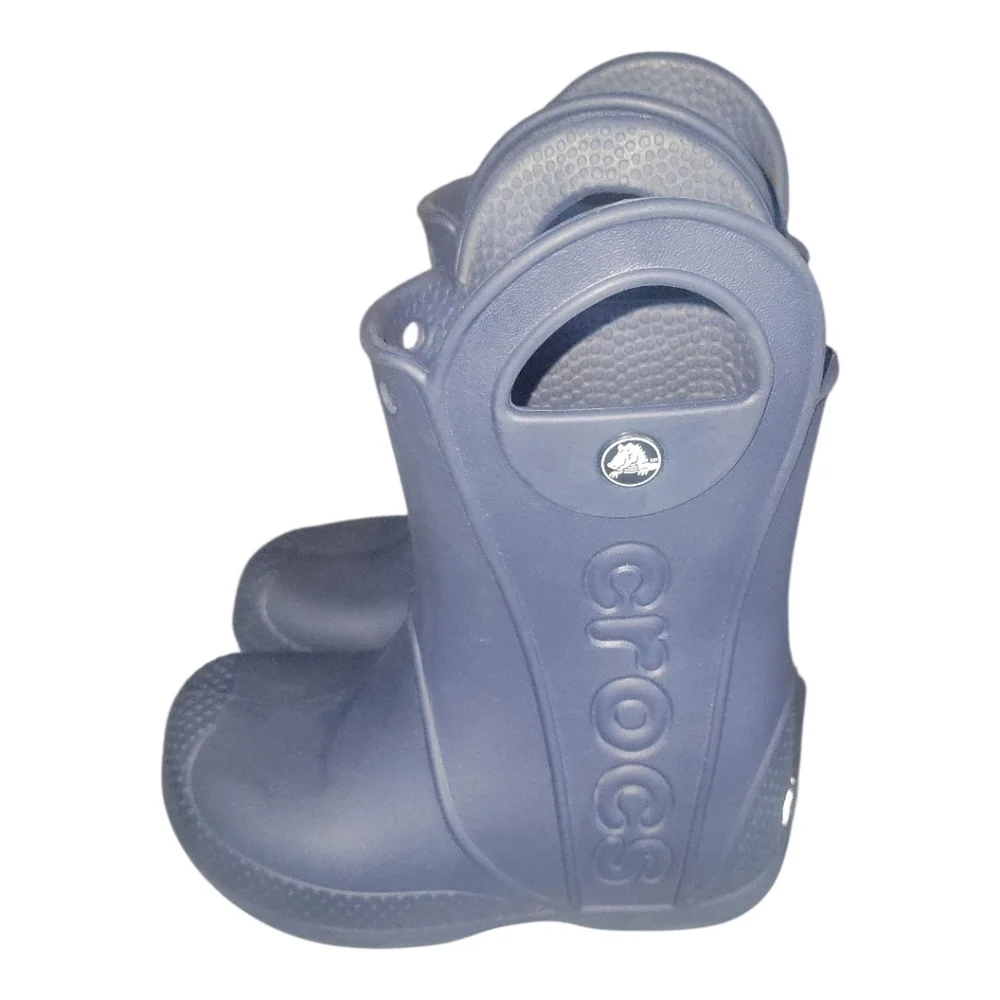 CROCS Navy Kids Handle It  Rain Boots C 8